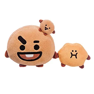 Two plush toys, one larger and one smaller, are shown against a white background.