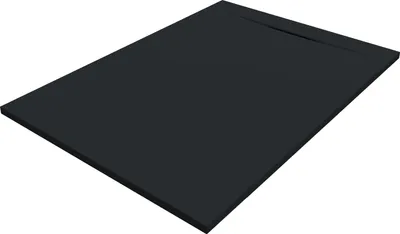 Produktbild von SANYCCES SIENA Rechteckige Duschwanne SanyDur Gel Coat 140 x 100 cm, schwarz