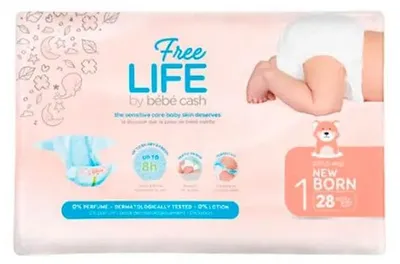 Image de Freelife Bebé Cash Nappy New Born 1 2-4kg 28U