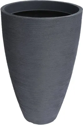 Produktbild von blumentopf Gerippt 40 x 60 cm Kunststoff grau