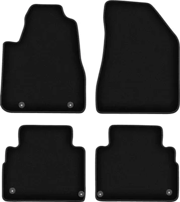 Obrázok produktu pre Velúrové autokoberce na mieru pre Lexus RX II (2003-2008, SUV) černé, sada 4 ks, s úchyty