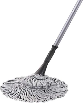 Immagine prodotto di Mop con 2 testine, manico lungo, per pavimenti duri, vinile, uso domestico