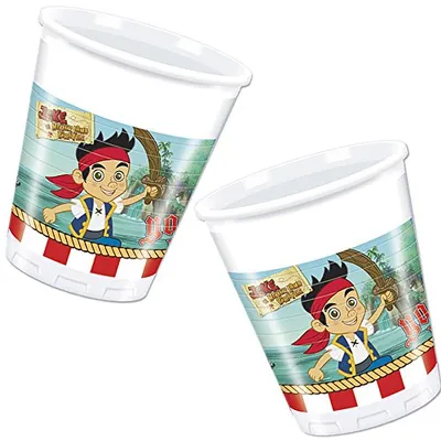 Produktbild von 6 Becher Jake und die Nimmerland Piraten