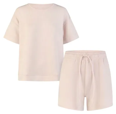 Produktbild von by Louise Damen Pyjama – Kurzarm Schlafanzug mit kurzer Hose, bequem & atmungsaktiv