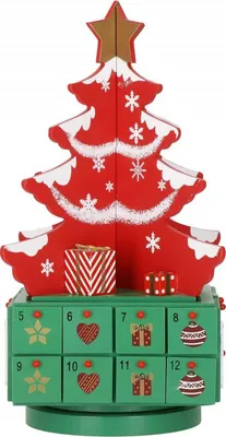 Obrázek produktu pro Adventní kalendář Stromeček s přihrádkami