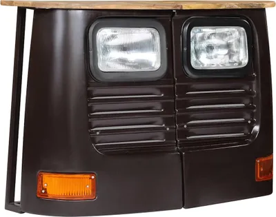 Produktbild von vidaXL LKW-Sideboard Massivholz Mango Dunkelgrau