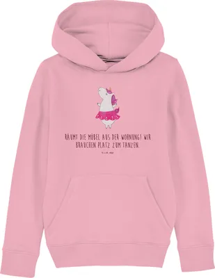 Produktbild von Mr. & Mrs. Panda Kinderpullover Einhorn Ballerina 12-14 Jahre (152/164) - Baumwolle Pink - Geschenk, Pulli, Unicorn, Einhörner, Pullover, Sweater, Geburtstag, Kapuzenpulli