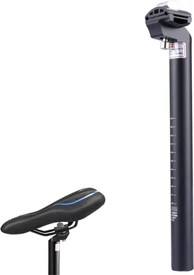 Produktbild von Aluminium Sattelstütze 27.2 mm, 30 cm, Verstellbar, für Mountainbike und Rennrad, Schwarz
