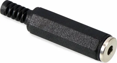 Produktbild von 3,5 mm Klinkenkupplung, stereo, 3 polig, Kunststoffgehäuse (22220516)