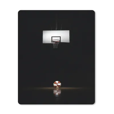 Produktbild von MuchoWow® Mauspad Mousepad Basketball und der Korb im Rampenlicht 19x23 cm - Mousepads - Maus Mat - Pad - Mausunterlage - Mauspads - Spielen