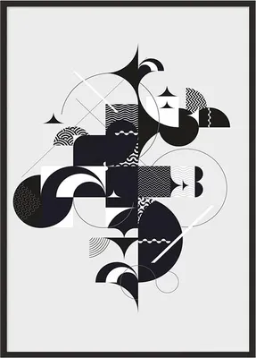 Immagine prodotto di Poster fotografico in cornice 53x73 cm Geometria P1076