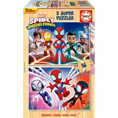 Image de Educa Borras 2 X 16 pieces Spidey et des super amis