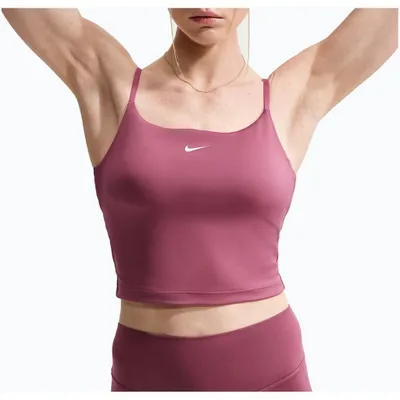 Produktbild von Nike One Gepolstertes, verstellbares Sport-BH-Tanktop Pink Smoke Pink Smoke S