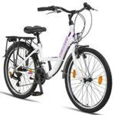 Produktbild von Chillaxx Bike Strada Premium City Bike in 24, 26, 28 Zoll - Fahrrad für Mädchen, Jungen, Herren und Damen - 21 Gang-Schaltung - Hollandfahrrad Citybike