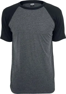 Produktbild von Urban Classics T-Shirt Herren Raglan Contrast Tee charcoal/schwarz M