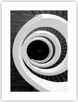 Produktbild von Poster - Poster ohne Rahmen - Stück Modern Treppe - 30x40 cm - Wand Bild - Wanddeko - Wandbilder - Kunstposter - Wandposter - Bilder - Kunstdruck - Wanddekoration - Wandbild - P2XPA30x40-4132