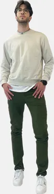 Produktbild von Elara Herren Chino Hose Stretch MEL009-Khaki-40W / 30L