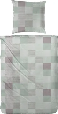 Produktbild von Hahn Feinbiber Bettwäsche 135x200 cm + 80x80 cm Grün