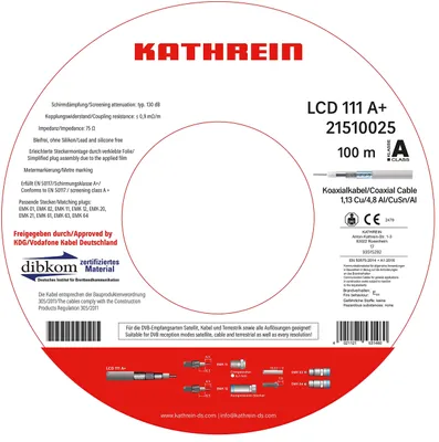 Produktbild von Koaxialkabel 100m für Satellitenempfang