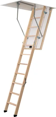 Produktbild von Dolle Bodentreppe extra 3-teilig bis 285cm Raumhöhe mit U-Wert 0,77 Deckenöffnung 130x70cm