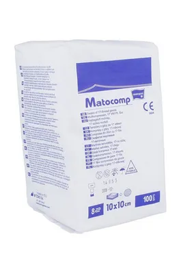 Obrázok produktu pre Kompresie, Matocomp, nesterilné, 10cmx10cm, 1 balení po 100 kusov