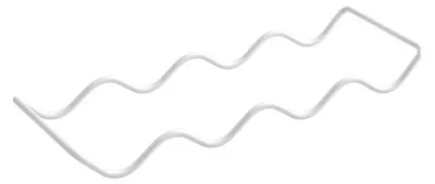 Flaschenhalter für 10 Flaschen, Metall, weiß, 11x32x3 cm