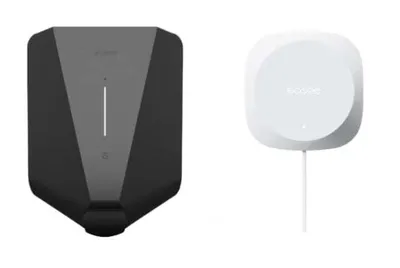 Image de Easee Charge Up 22 kW + Equalizer -Typ 2 - Steckdose - Wallbox-10141 (gris) + Equalizer