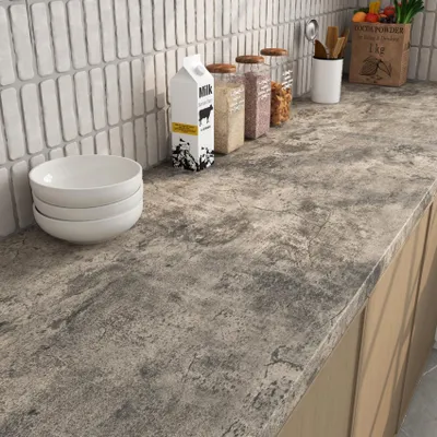 Produktbild von Selbstklebende Folie Grau Braun Betonoptik für Möbel und Wände - 40CMx3M