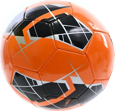 Image de Ballon de football orange taille 5 pour enfants - Ballon d'entraînement robuste pour l'école, le jardin et les loisirs