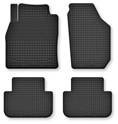 Image de Tapis de sol en caoutchouc pour Fiat Freemont 2011-2016 (crossover) – 4 pièces, noirs, semi-universel, adapté