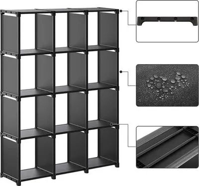 Produktbild von Famanu Bücherregal moderne Buchablage - 105 x 30 x 140 cm