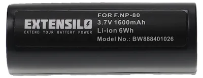 Produktbild von EXTENSILO Akku Ersatz für Fujifilm NP-80 für Kamera (1600 mAh, 3,7 V, Li-Ion)