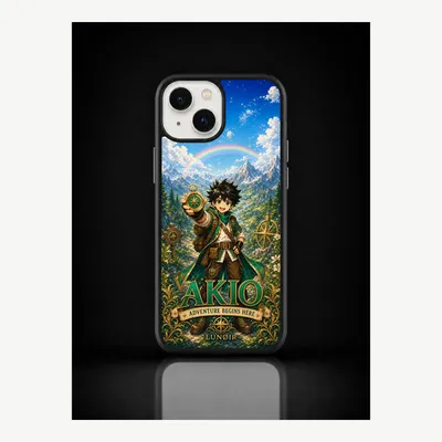 Produktbild von iPhone 14 Hülle Handyhülle Schutzhülle Case mit Akio Motiv – LUNØIR ©