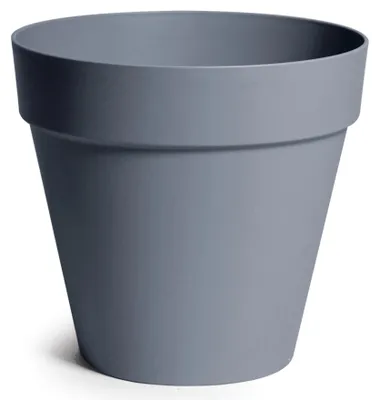 Produktbild von Mega Collections Pflanzentopf/Blumentopf - Kunststoff - grau - D26 cm