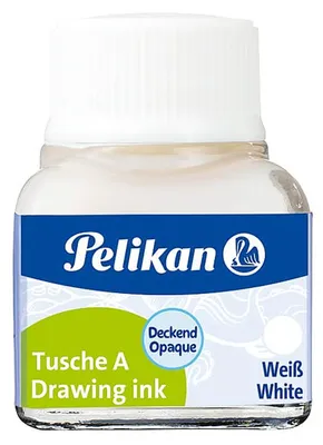 Produktbild von Pelikan Tusche A, 10 ml, 1 Stück(e), Weiß, Weiß