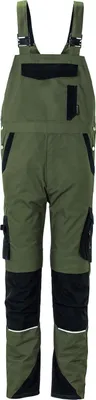 Produktbild von Größe 24 Planam Norit Herren Latzhose  oliv schwarz Modell 6525