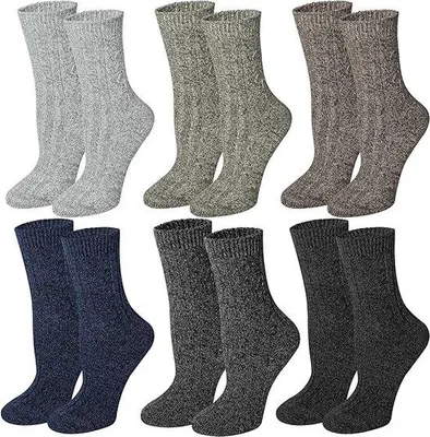 Produktbild von Famanu Merinowollsocken für den Winter - 6 Paar