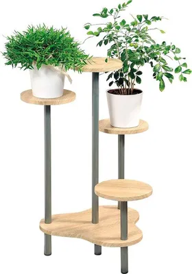 Produktbild von Famanu Pflanzenstandhalter - Für 4 Pflanzen - 44 x 44 x 72 cm