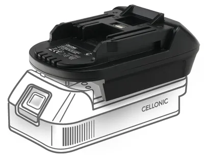 Immagine prodotto di CELLONIC Adattatore per batteria compatibile con Makita – 1x Adattatore per batteria DeWalt 18V/20V or Milwaukee 18V per utensile Makita 18V