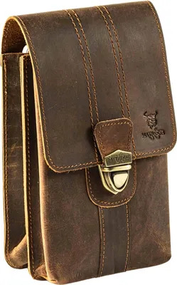 Produktbild von MATADOR Leder Hüfttasche MALAGA XXL Smartphone 7.5 Zoll Hunter Braun