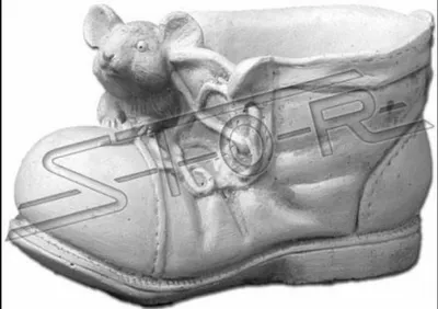 Zdjęcie produktu dla Design doniczka doniczka doniczka doniczka doniczka figurka but rzeźba nowy S104018