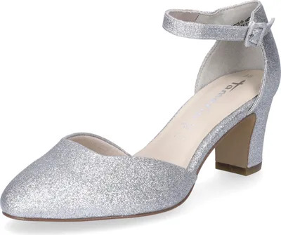 Produktbild von Tamaris Damen Pumps silber Glitzer