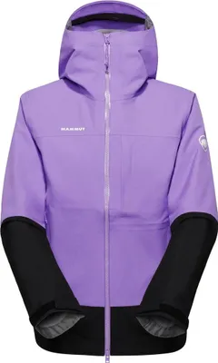 Produktbild von Alto Guide HS Hooded Jacket Women - Leistungsstarke Hardshell für Bergtouren - Mammut, Farbe:lavandin-black, Größe:XL