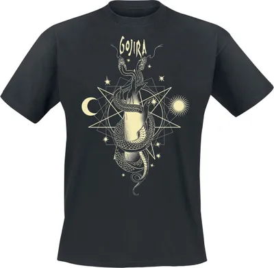 Produktbild von Gojira T-Shirt Herren Celestial Snakes schwarz Band-Merch, Bands 100% Baumwolle XL