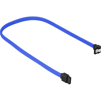 Zdjęcie produktu dla Sharkoon SATA 3, 0,3 m, SATA III, SATA 7-pin, SATA 7-pin, Męska/Męska, Czarny, Niebieski