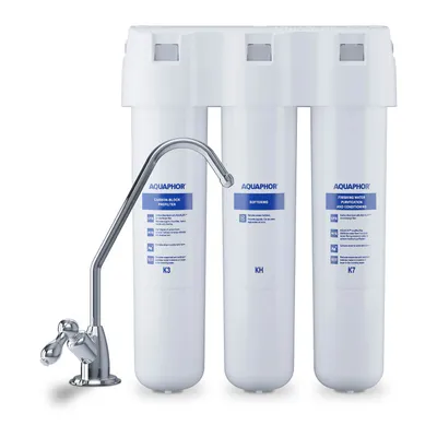 Produktbild von Aquaphor Wasserfilteranlage dreistufig mit Wasserhahn 2l/min
