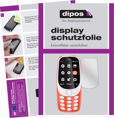 Produktbild von Dipos Crystalclear, Nokia, Nokia 3310, Kratzresistent, 2 Stück(e)