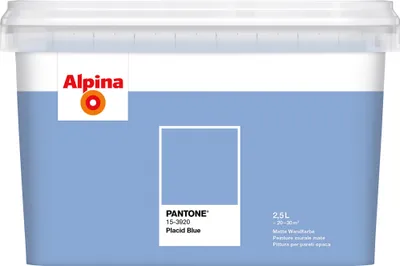 Produktbild von Alpina Wandfarbe Pantone matt placid blue 2,5 L