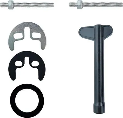 Immagine prodotto di Kit di fissaggio per miscelatore monoblocco in acciaio inossidabile per lavabo e lavatrice