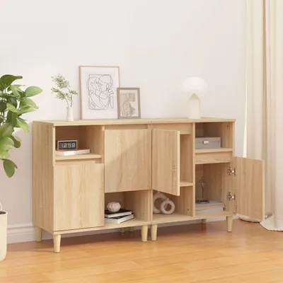 Immagine prodotto di vidaXL Credenze, 2 pezzi, rovere Sonoma, 60x35x70 cm, materiale in legno